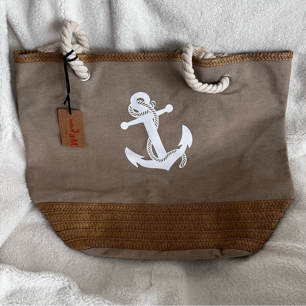 Anker Canvas Large Tote Bag: NWT